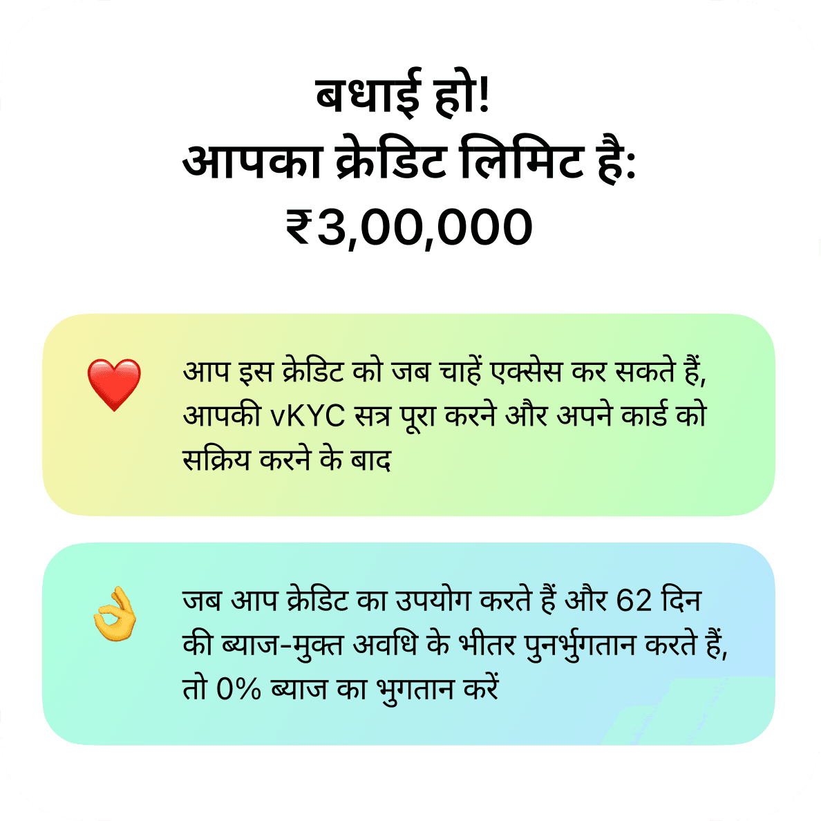 अपनी क्रेडिट लिमिट पाएं