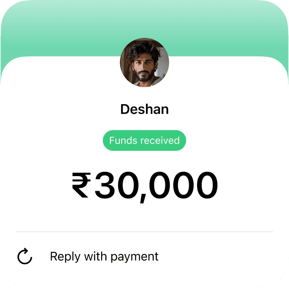 Reply with payment